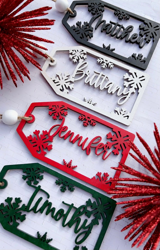 Snowflake Name Ornament