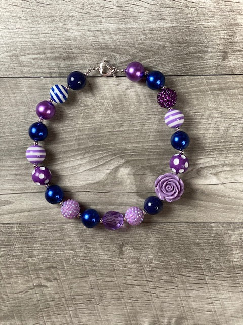 Purple & Navy Necklace