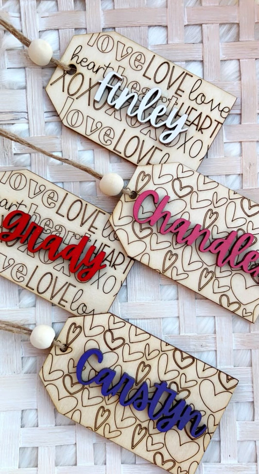 Valentine Doodle Tags