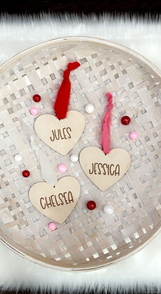 Heart Name Tags