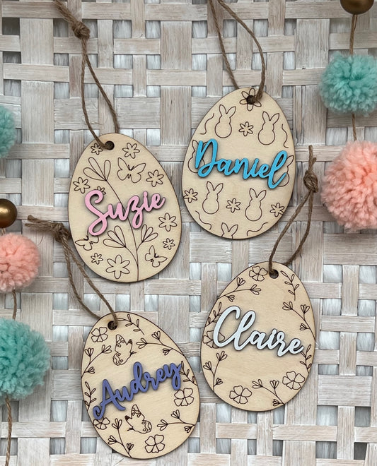 Easter Egg Name Tag