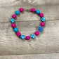 Hot Pink & Blue Necklace