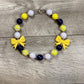 Yellow Navy & White Necklace