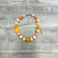 Orange & Yellow Rose Necklace