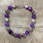 Purple & Silver Necklace