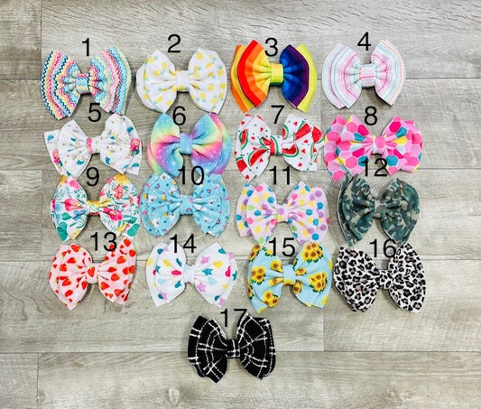 Bullet Fabric Bows-17 options