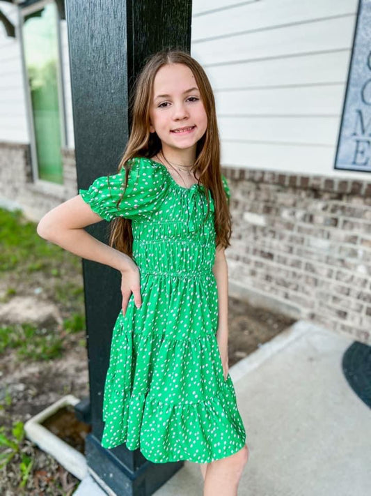 Green Polka Dot Dress