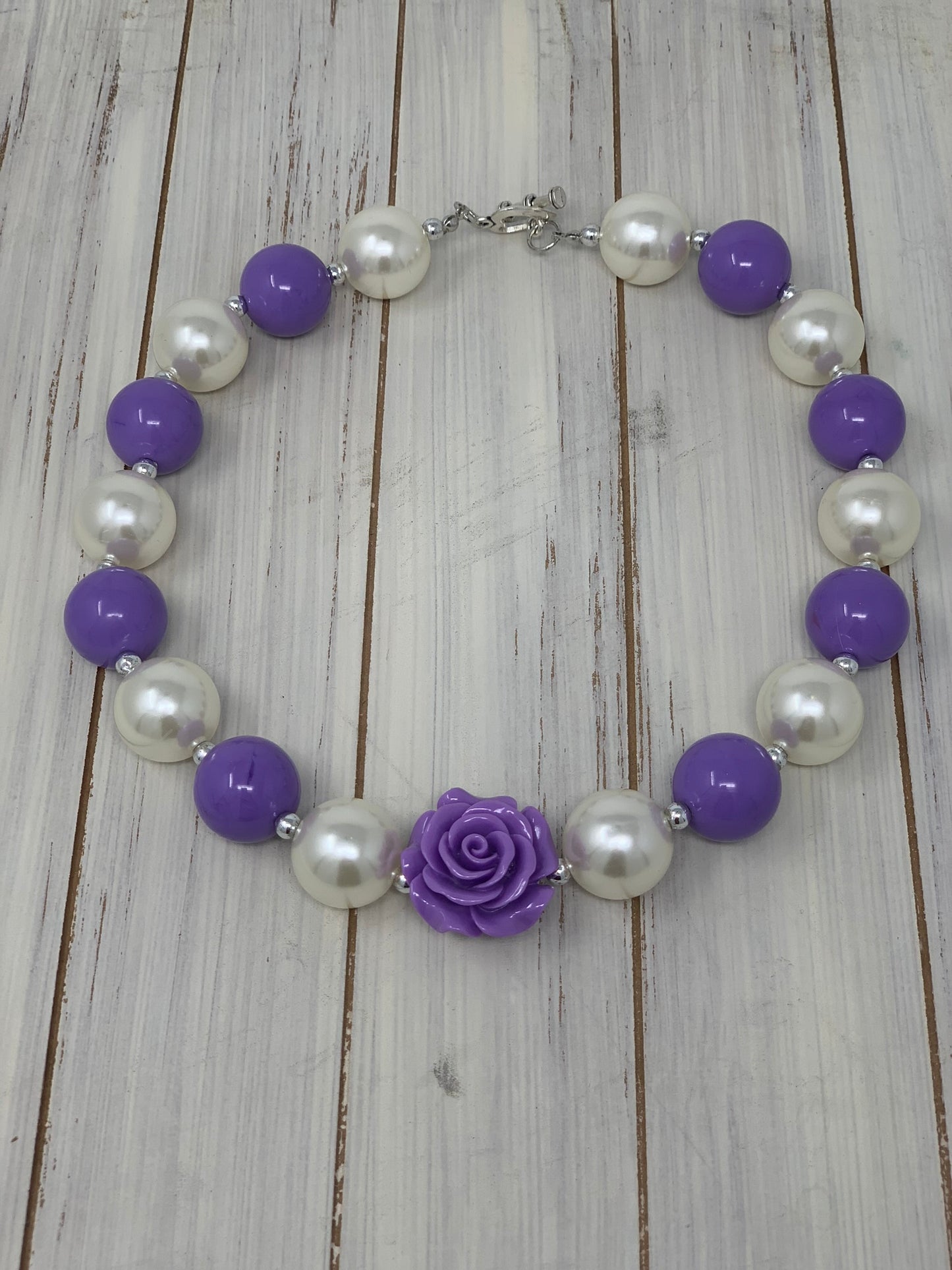 Lavender and pearl Necklace
