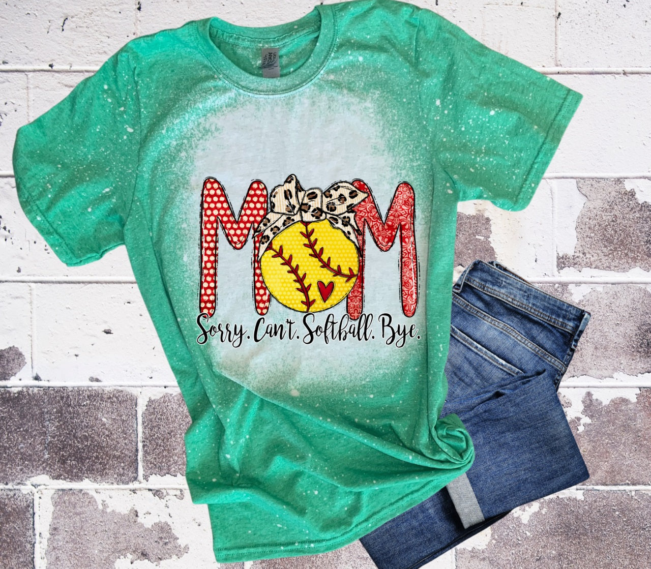 Sorry. Can't. Softball. Bye. - MANY COLORS