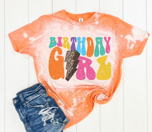 YOUTH- Leopard Bolt-Brithday Girl-MANY COLORS