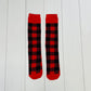 Knee High Buffalo Plaid Socks