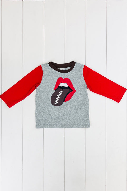 Football Tongue Raglan