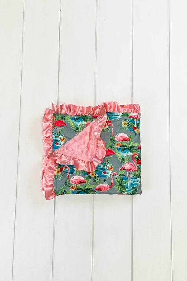 Flamingo Minky Blanket
