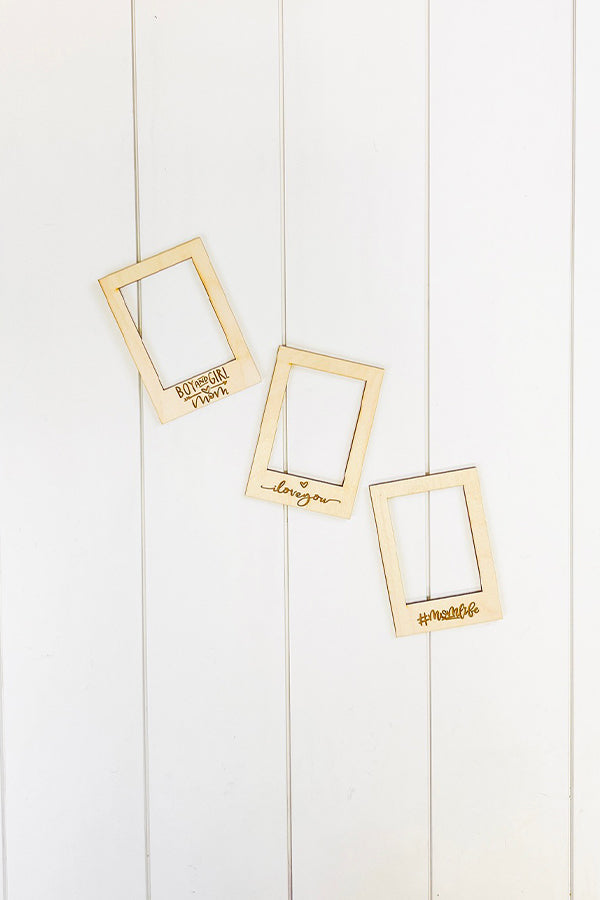 Personalized-Wooden Magnetic Frames