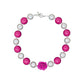 Hot pink and pearl Necklace