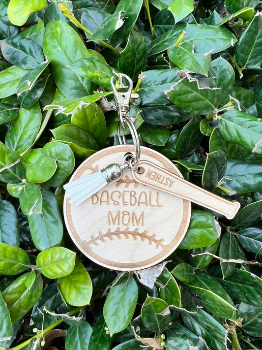Baseball Mama Key Chain-includes bats