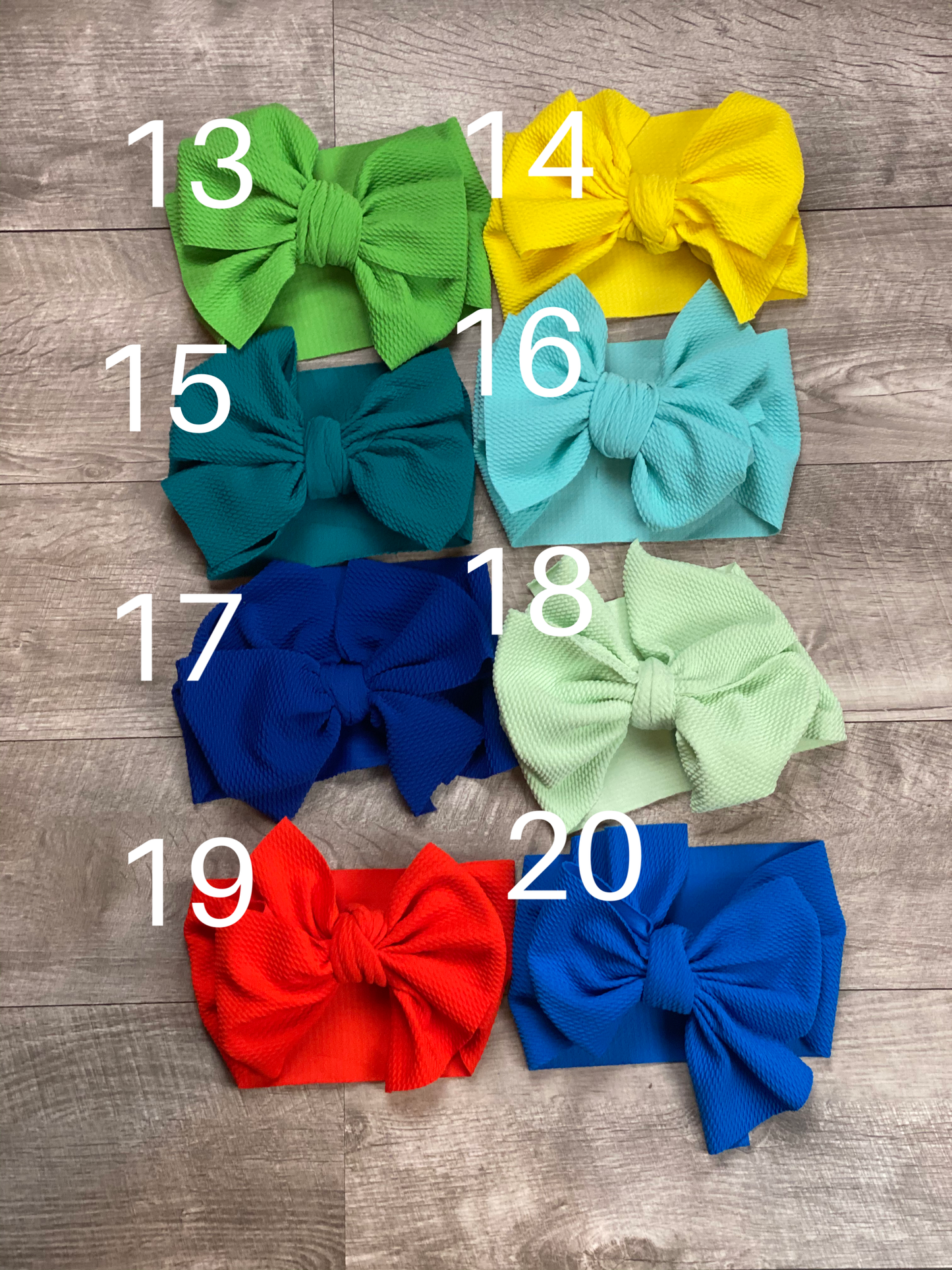 Fabric Messy Bow Headbands- 41 COLORS!