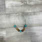 Adjustable- Turquoise & Steer Necklace
