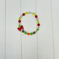 Lime & Red Bow Necklace