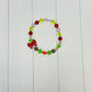 Lime & Red Bow Necklace