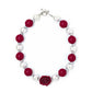 Maroon and pearl Necklace