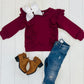 Eyelet Ruffle Sweaters- 3 Colors