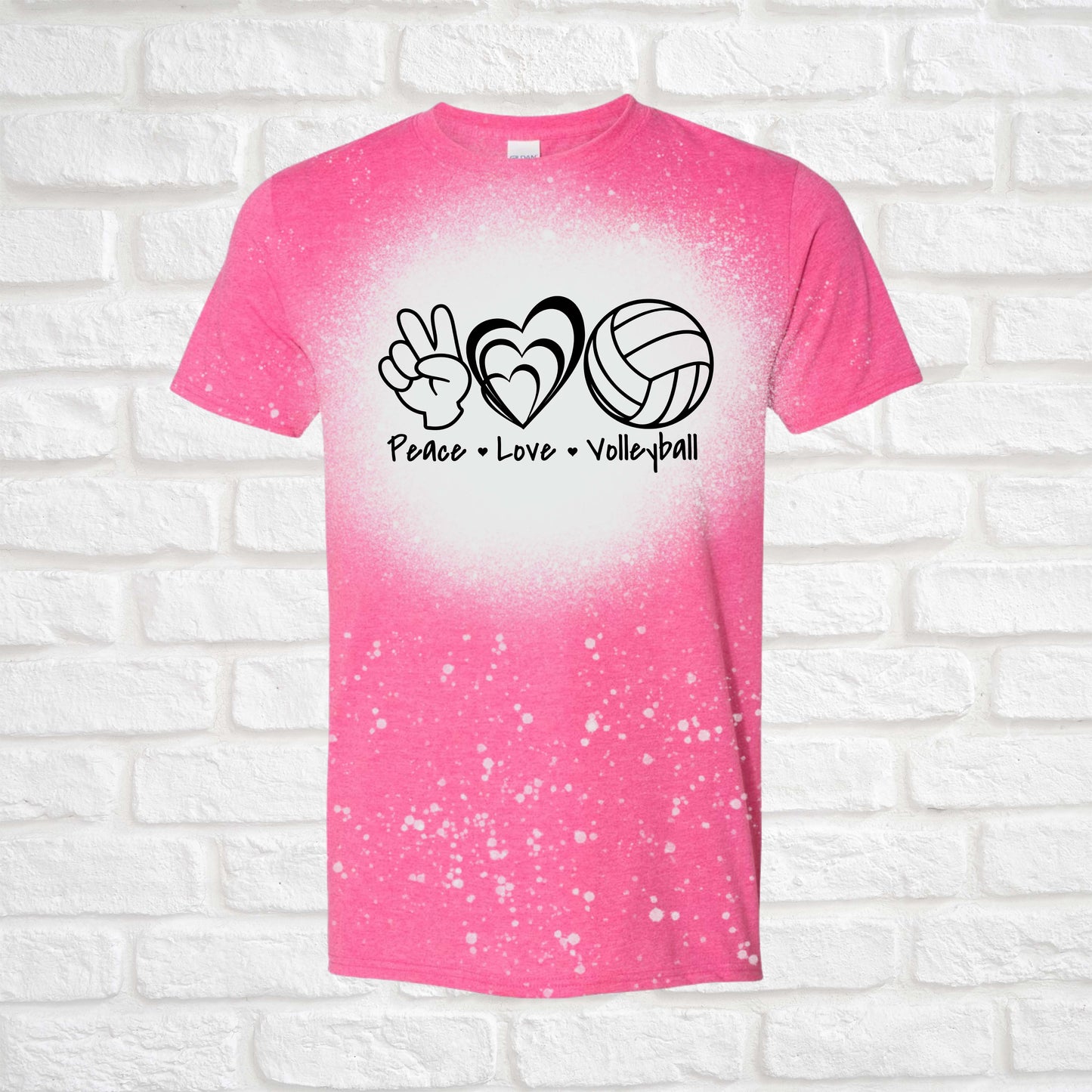 Peace, Love, Volleyball-Many Colors