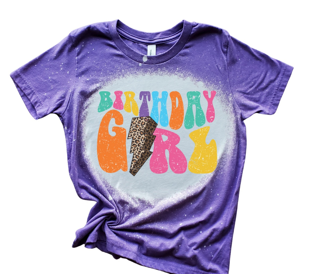 YOUTH- Leopard Bolt-Brithday Girl-MANY COLORS