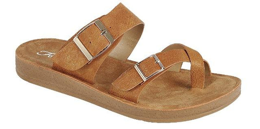 Tan Strap Sandals